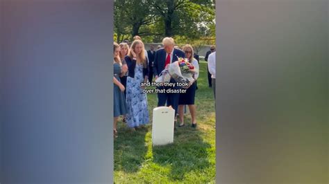 cementery viral|See video Trump campaign posted of controversial Arlington visit.
